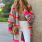 Ribbed Long Sleeve Cardigan