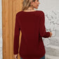Full Size Square Neck Long Sleeve T-Shirt