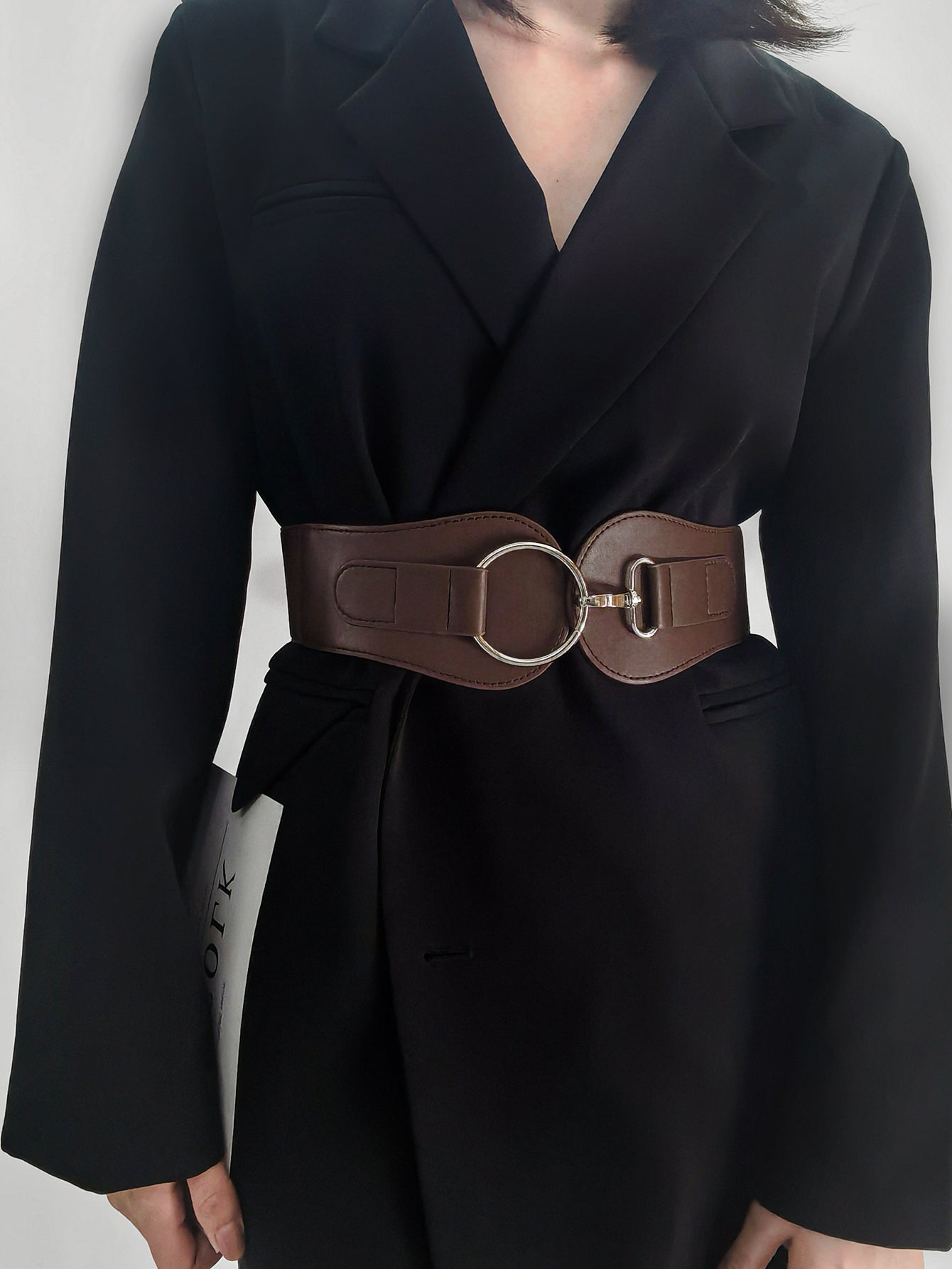 Jessica Anne Beauty PU Elastic Wide Belt