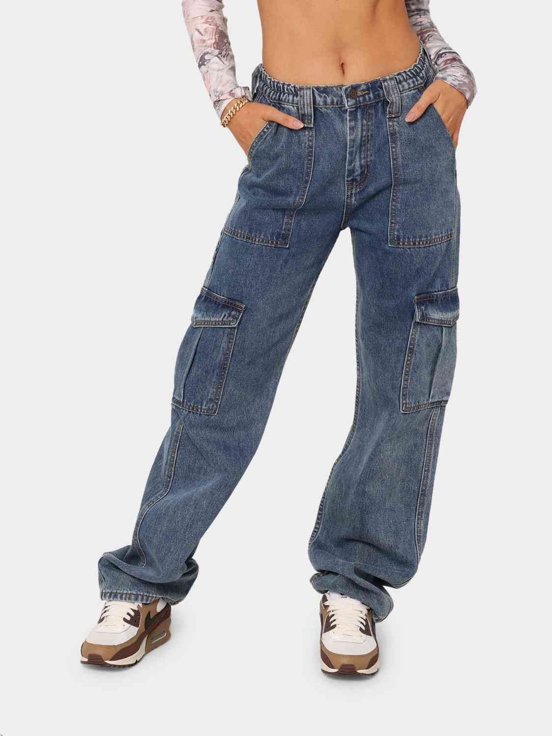 Cool Threads Straight Jeans with Pockets