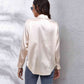 Collared Neck Buttoned Long Sleeve Shirt