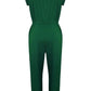 Drawstring Round Neck Sleeveless Jumpsuit