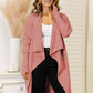 Long Sleeve Open Front Longline Cardigan