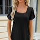 Square Neck Short Sleeve T-Shirt