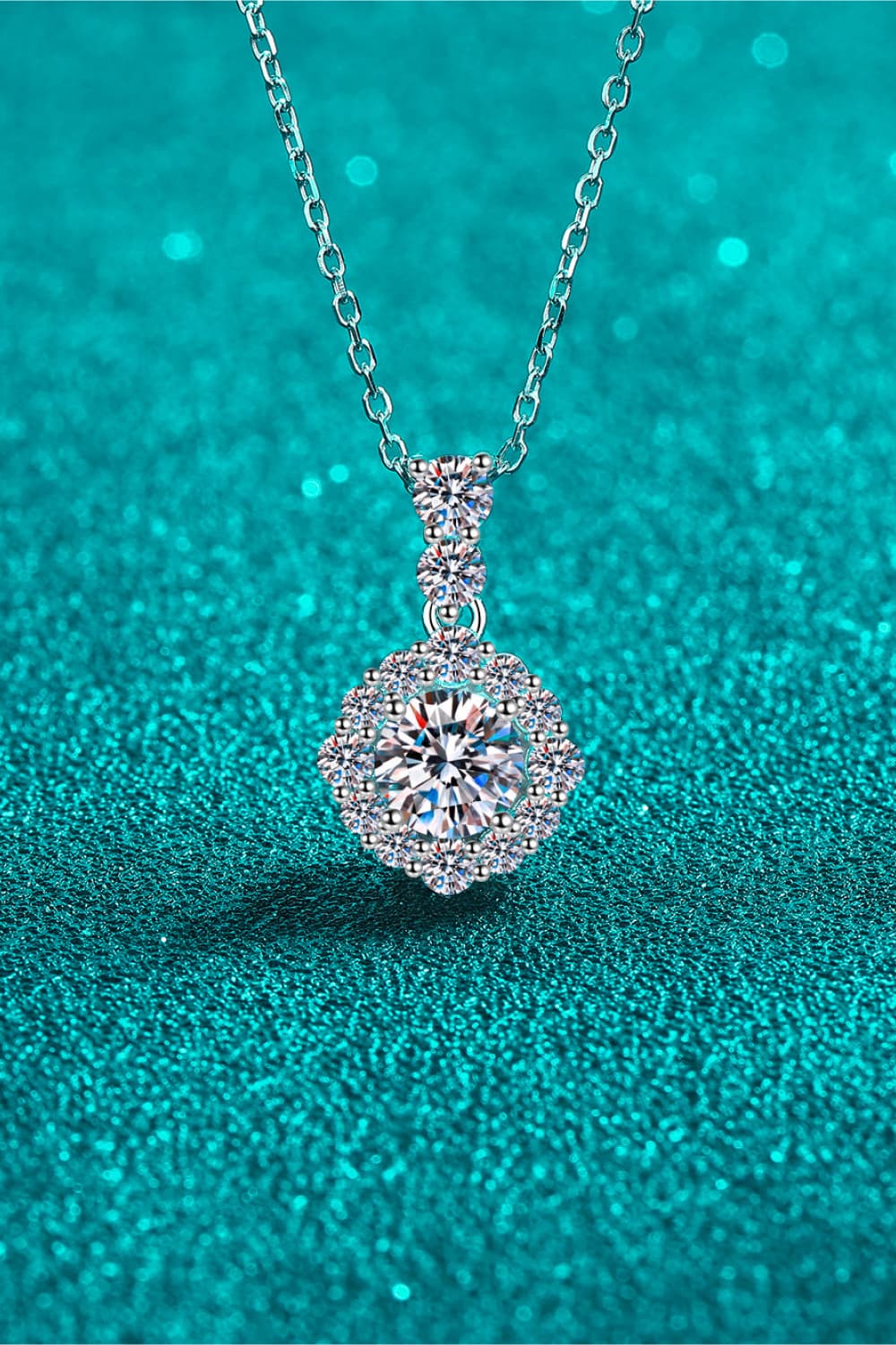 1 Carat Moissanite 925 Sterling Silver Necklace 💜