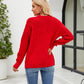 Round Neck Dropped Shoulder Sweater