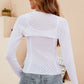 ZELDAMARIE Scoop Neck Long Sleeve Knit Top