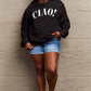 Simply Love Full Size CIAO！Round Neck Sweatshirt