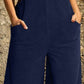Pocketed Wide Leg Overall
