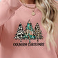 CHRISTMAS THEMED Graphic Round Neck Dropped Shoulder Sweatshirt