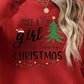 Christmas Themed Letter Graphic Round Neck Sweatshirt