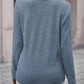 Round Neck Buttoned Long Sleeve T-Shirt