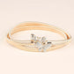 Women's Rhinestone Butterfly Elastic Metal Belt