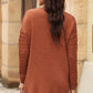 FULL SIZE Open Front Dropped Shoulder Cardigan with Pockets