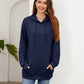 Full Size Raglan Sleeve Front Pocket Hoodie