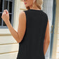 Eyelet Crisscross V-Neck Tank