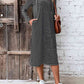 Striped Zip Front Hooded Dress
