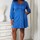 Double Take Full Size Scoop Neck Empire Waist Long Sleeve Magic Dress