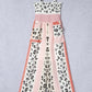 Leopard Color Block Smocked Jumpsuit