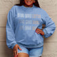 Simply Love Full Size Letter Graphic Round Neck Sweatshirt
