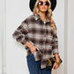 Plaid Collared Shirt Jacket