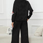 CHRISTMAS Santa Sequin Round Neck Top and Pants Set