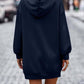 Textured Drawstring Tunic Hoodie