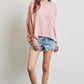 HEYSON Full Size Garment-Dyed Boat Neck Oversized Top
