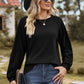 Round Neck Raglan Sleeve Sweatshirt