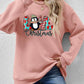 LIVE CHRISTMAS Drop Shoulder Round Neck Sweatshirt