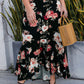Women's Plus Size Floral High-Rise Skirt