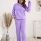 Vixen Teddy Long Sleeve Top and Pants Lounge Set