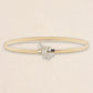 Women's Rhinestone Butterfly Elastic Metal Belt