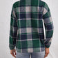Plaid Collared Neck Button Down Jacket