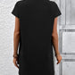 Printed Notched Short Sleeve Dress