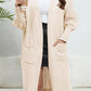 Open Front Dropped Shoulder Cardigan