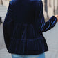 Women's Zelda V-Neck Balloon Sleeve Peplum Blouse