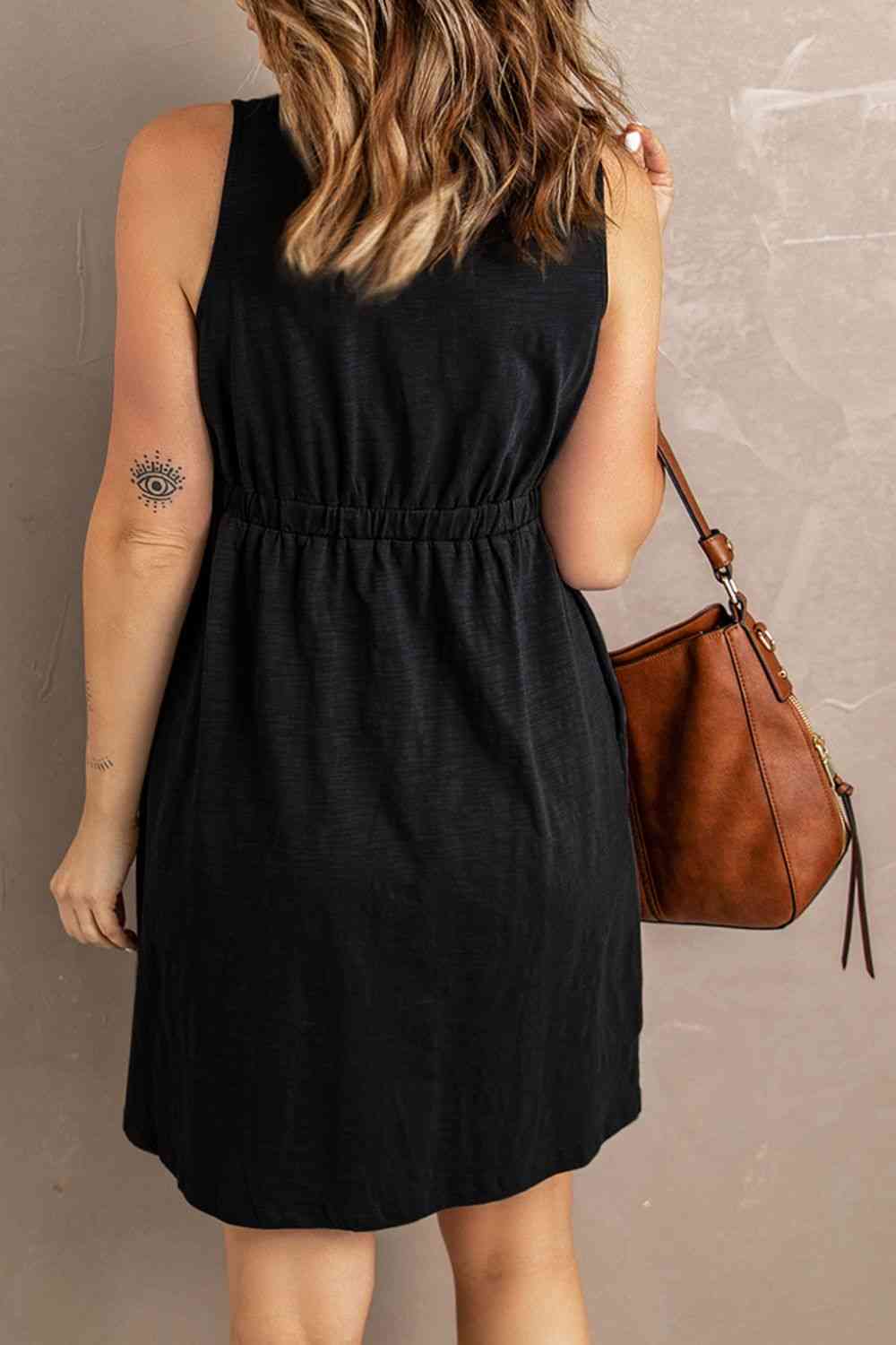 Women's Dana Sleeveless Button Down Mini Magic Dress