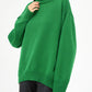 Turtle Neck Dropped Shoulder Sweater