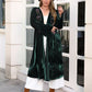 Plus Size Meredith Printed Open Front Long Sleeve Cardigan