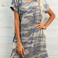 Full Size Scoop Neck Short Sleeve Pocket Mini Dress