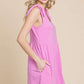 Culture Code Full Size Shoulder Knot Baggy Romper