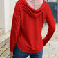 I LOVE YOU Drawstring Long Sleeve Hoodie