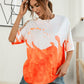 Women's Tie-Dye Round Neck Tee Shirt