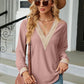 V-Neck Long Sleeve Blouse