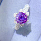 Women's 1 Carat Moissanite 925 Sterling Silver Ring