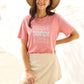 Simply Love Full Size CHAMPAGNE VIBES Round Neck T-Shirt