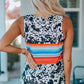 Full Size Dana Multicolored Round Neck Tank Top
