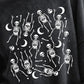 Halloween Skeleton Graphic Round Neck Long Sleeve Sweatshirt