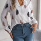 Button Up Printed Collared Neck Shirt